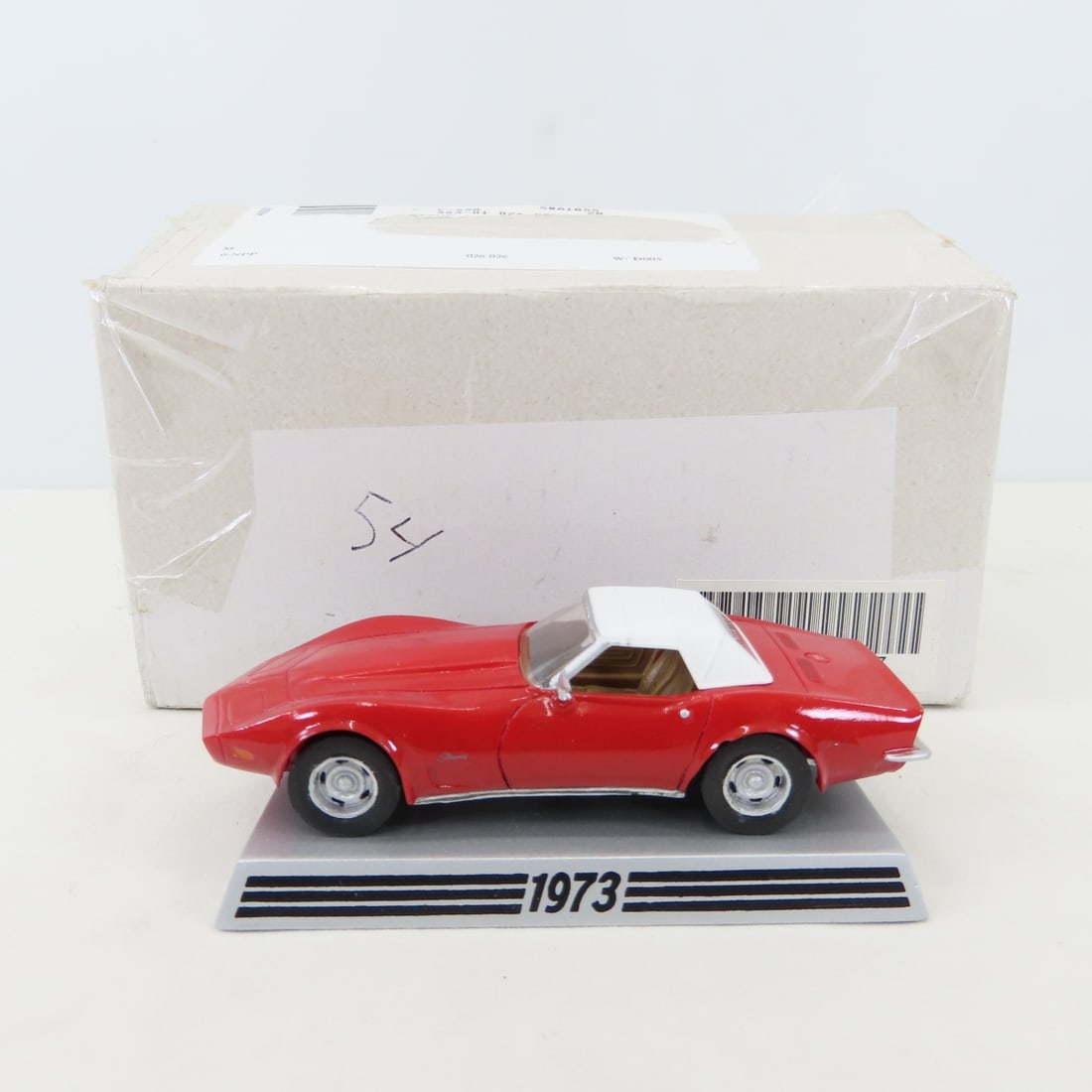 Danbury Mint Die Cast 1973 Corvette: Danbury Mint Die Cast 1973 Corvette - In Box Photos are part of the description. Live Auctioneers only shows 20 photos per lot, Proxibid and Bid.ANewDayAuctions.com show all if there are more than 20.