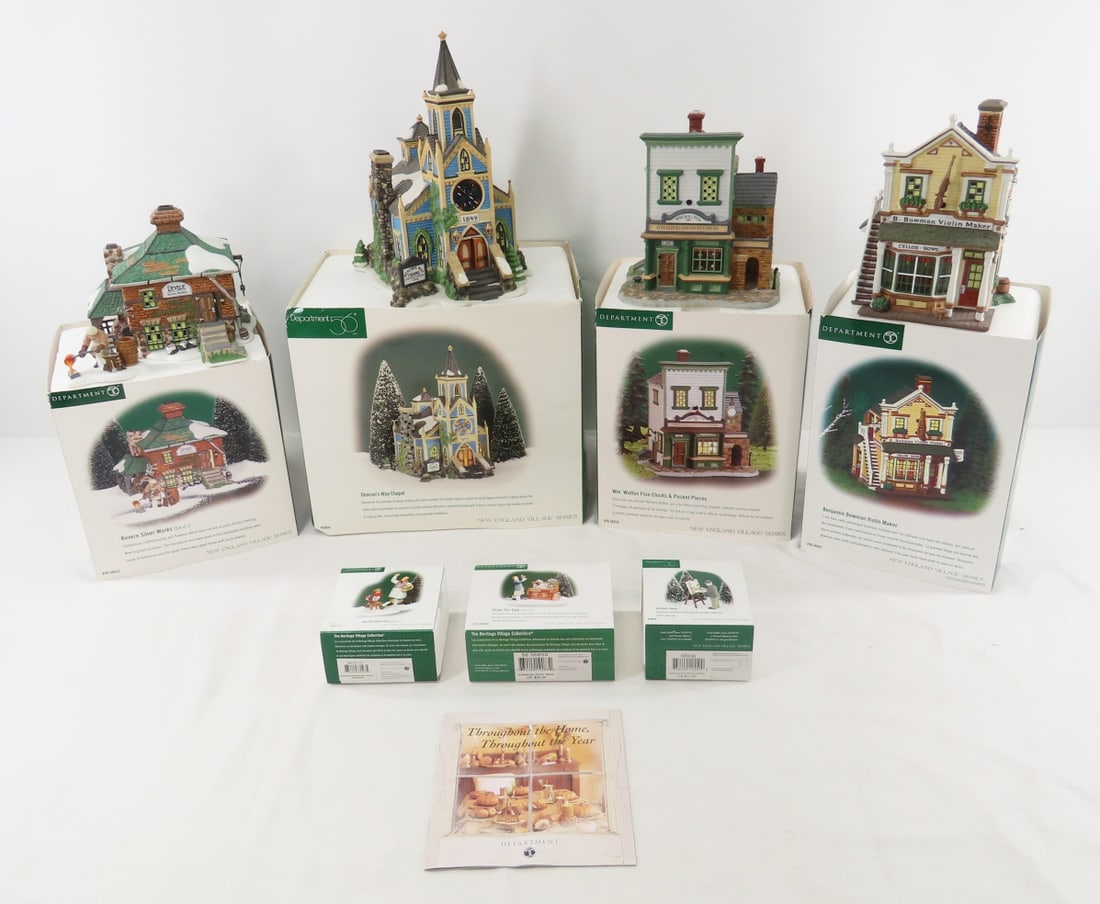 4 Dept 56 New England Village Buildings & 3 Access (1 of 16)