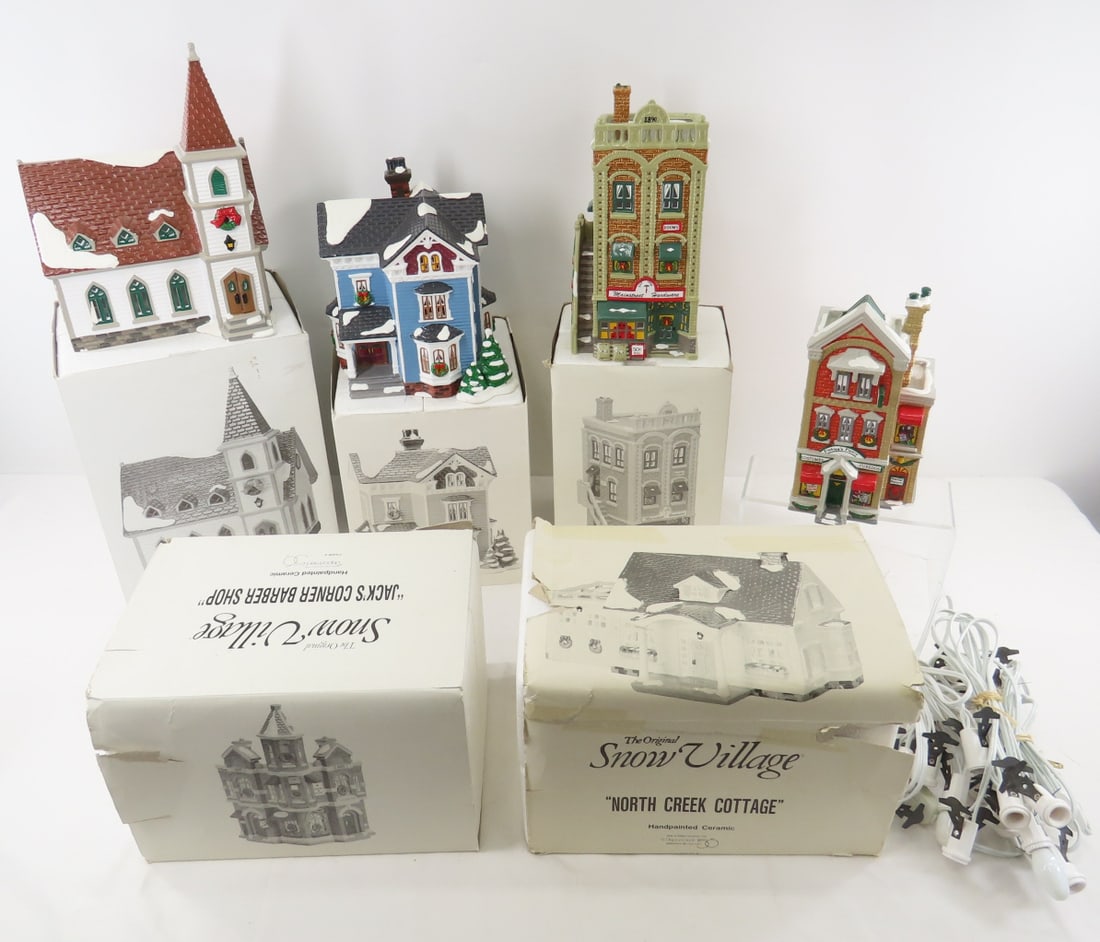 6 Dept 56 Snow Village Buildings (1 of 20)
