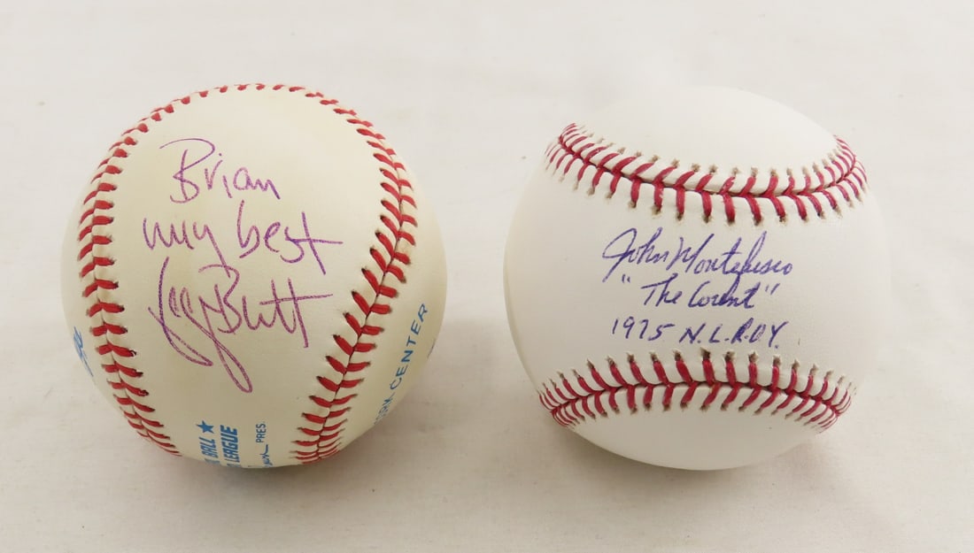 George Brett & John Montefusco signed baseballs (1 of 9)