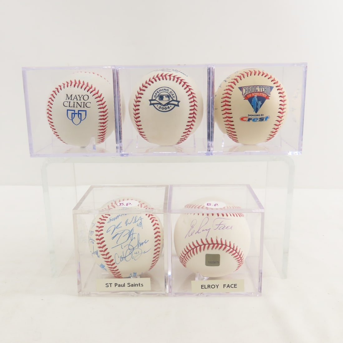 5 collector baseballs, Elroy Face autographed (1 of 20)