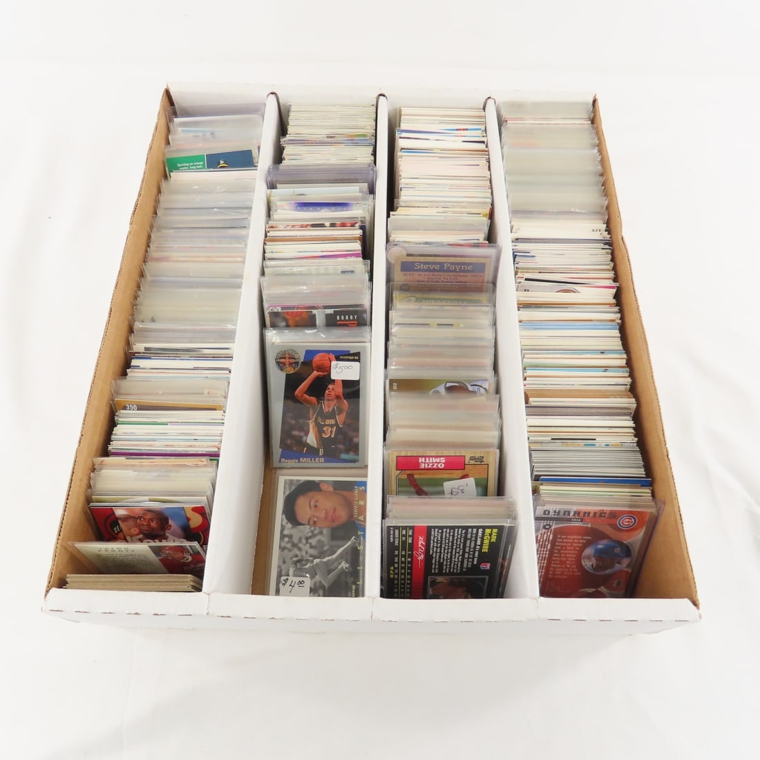 Collection of mixed sports cards 1970s - 2000s: Collection of mixed sports cards 1970s - 2000s - football, baseball, hockey & basketball 1970s to 2000s Photos are part of the description. Live Auctioneers only shows 20 photos per lot, Proxibid and 