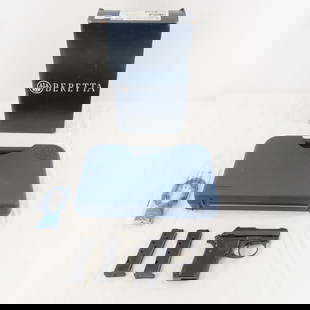 Beretta 3032 Tomcat .32 Auto Pistol: Beretta 3032 Tomcat .32 Auto Pistol - SN# DAA544373, SA/DA, with case, 2.4" tip-up barrel, iron sights, checkered synthetic grips, 2 7 round magazines, lock & hard case in box. FFL transfer