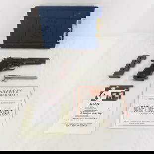 Star Modelo Super SA 9mm Pistol with Extra Barrel: Star Modelo Super SA 9mm Pistol with Extra Barrel - SN# 338441, manufacture in Spain imported by IAC- Alex VA. 5" barrel, also 2nd 5" barrel, iron sights, also marked ET 9200on frame with proof