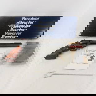 Smith & Wesson Model 586-1 .357 Mag Revolver: Smith & Wesson Model 586-1 .357 Mag Revolver - SN# AUW 2264, 6 shot cylinder, 8 3/8" barrel with adjustable silhouette front sight, and rear notch sight, checkered hammer, grooved trigger,