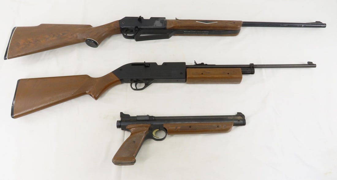Daisy & Crosman Air Rifles & Crosman Air Pistol: Daisy & Crosman Air Rifles & Crosman Air Pistol - all have compression. 1) Daisy Powerline 880 .177 cal pump rifle 2) Crosman 760 Pumpmaster .177 cal rifle- plastic stock & forearm 3) Crosman American