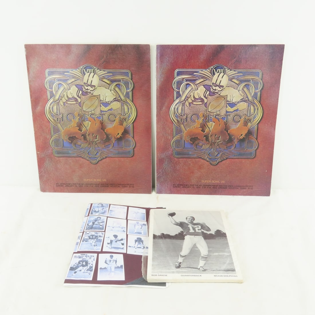 2 Super Bowl VIII Programs Vikings vs Dolphins (1 of 7)