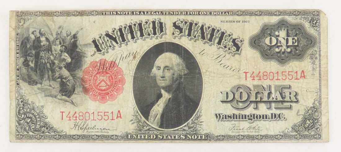 1917 $1 US Large Note Legal Tender (1 of 6)