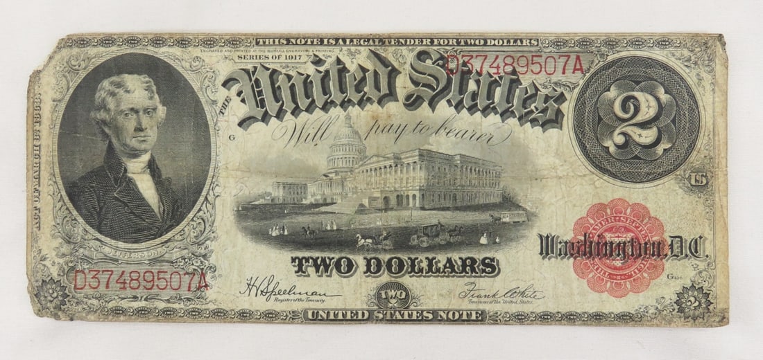 1917 $2 Legal Tender US Large Note (1 of 6)
