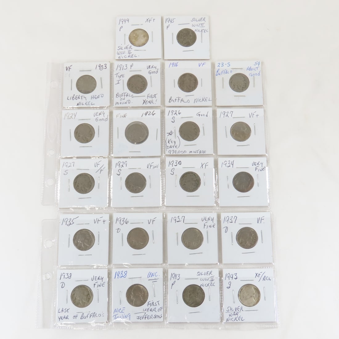 Liberty V, Buffalo, & Jefferson Nickels 1903-1945 (1 of 19)