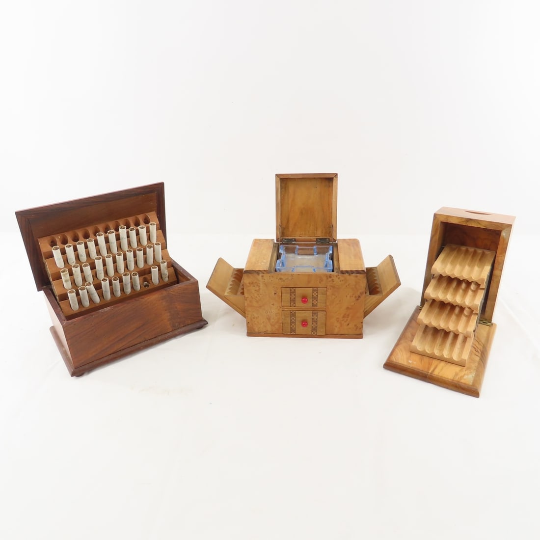 3 Vintage Wood Mechanical Cigarette Dispensers (1 of 19)