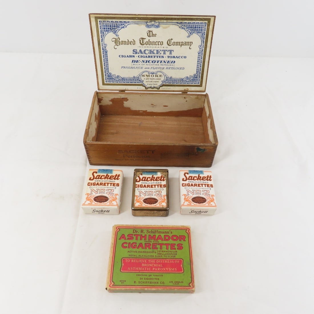 3 full Sackett Denicotined Cigarette Packs & more (1 of 19)