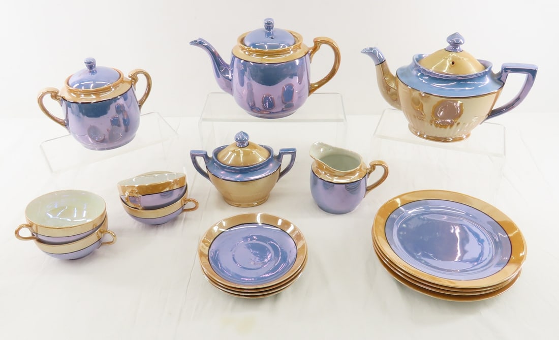 Vintage Lustre Ware Dishes: Vintage Lustre Ware Dishes - Photos are part of description. Please ask questions and read terms & conditions before bidding.