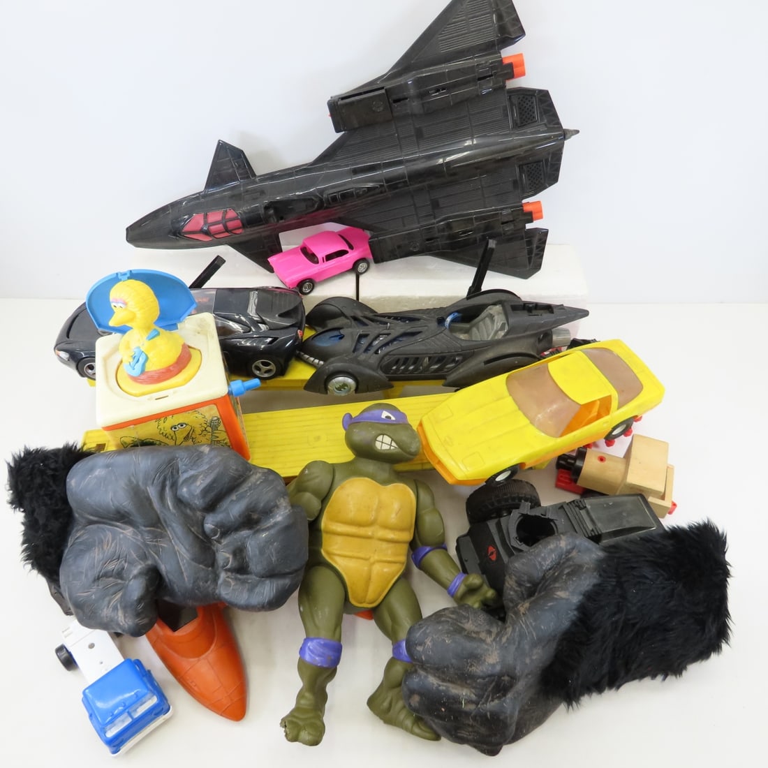 Plastic Vehicles, Ninja Turtle, King Kong & more: Plastic Vehicles, Ninja Turtle, King Kong & more - Photos are part of description- Live Auctioneers only shows 20 photos per lot, if there are more you can view them on Proxibid or bidding app. Please