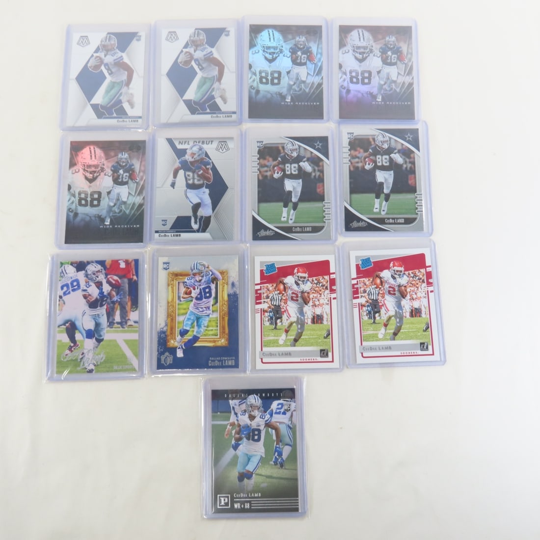 13 CeeDee Lamb Rookie Football Cards (1 of 13)