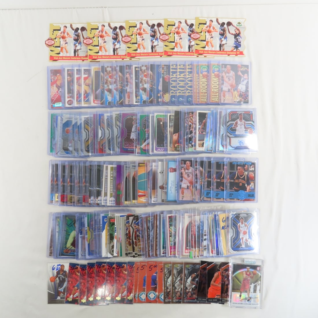 Modern basketball Card collection: Modern basketball Card collection - lots of Rookies & Stars & a couple Jersey Cards Photos are part of description- Live Auctioneers only shows 20 photos per lot, if there are more you can view them o