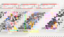 3 PSA mint 9 graded Brett Favre Football Cards