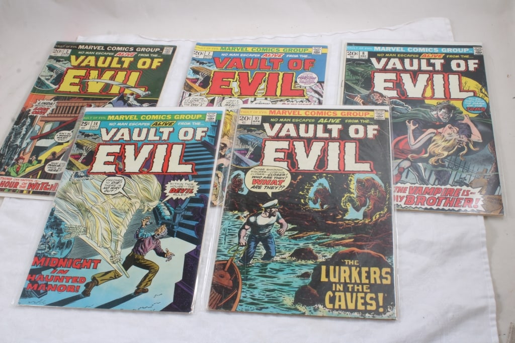 5 Marvel Vault of Evil Comic Books (1 of 6)