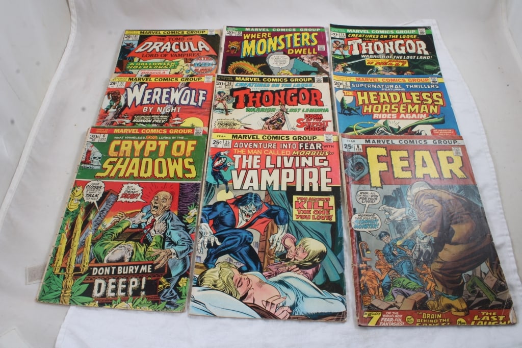 9 Marvel Comic Books 20-25 Cent (1 of 12)