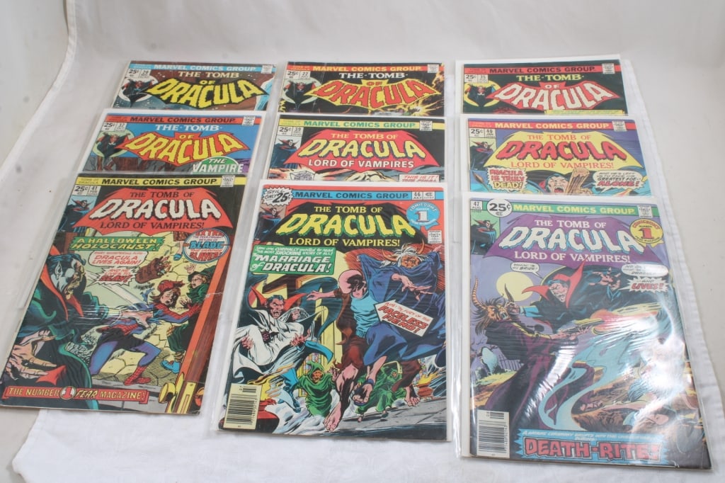 9 Marvel Comic Books The Tomb of Dracula (1 of 10)