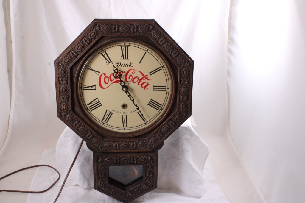 Coca Cola Advertising Clock Working 18" (1 of 12)