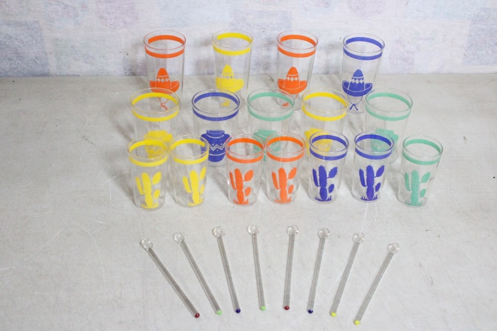 16 Homer Laughlin Fiesta Ware Go Along Glasses (1 of 15)