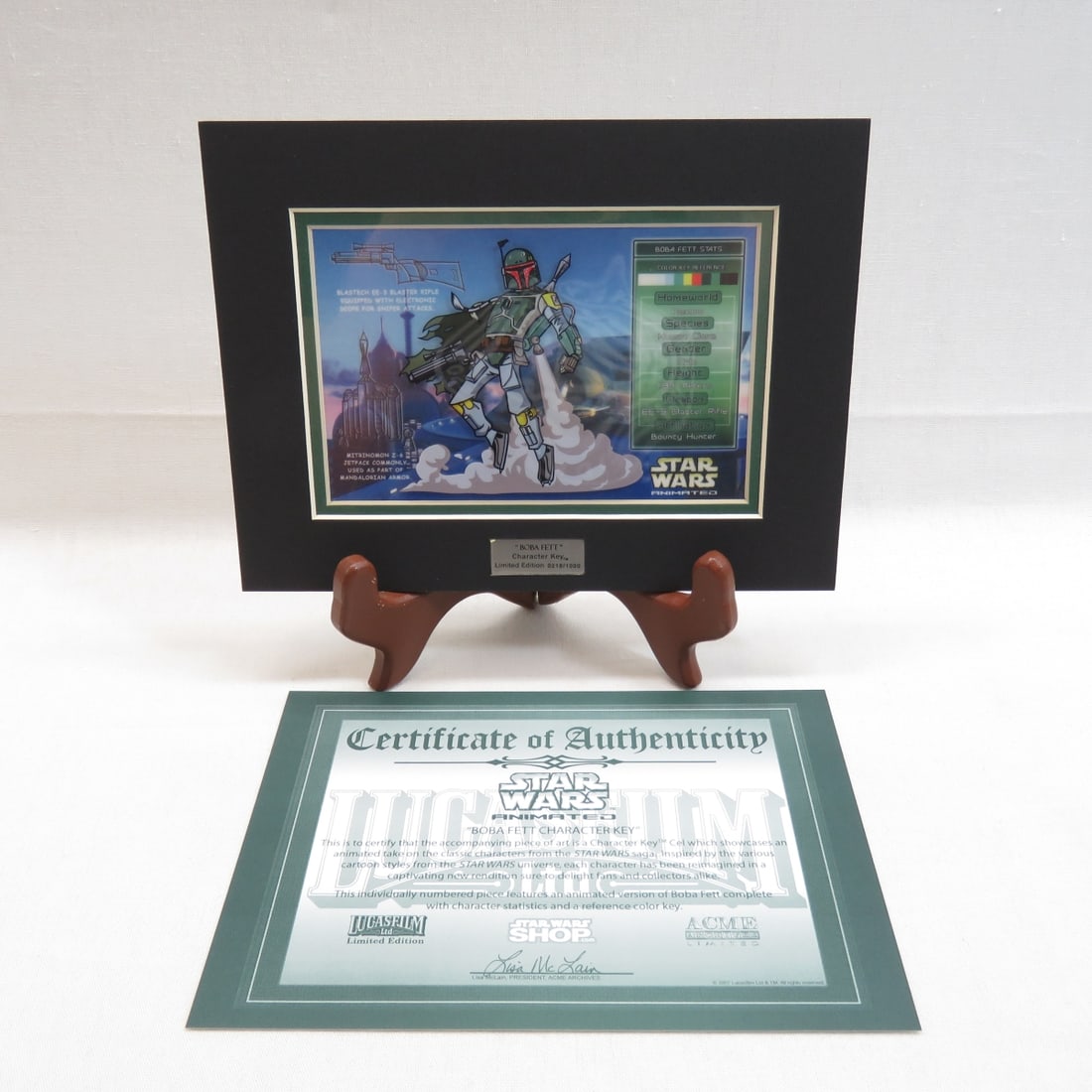 ACME Star Wars Boba Fett Character Key Cel Art (1 of 7)