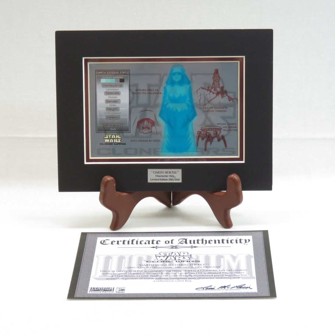 Star Wars Clone Wars Darth Sidious Key Cel Art (1 of 7)