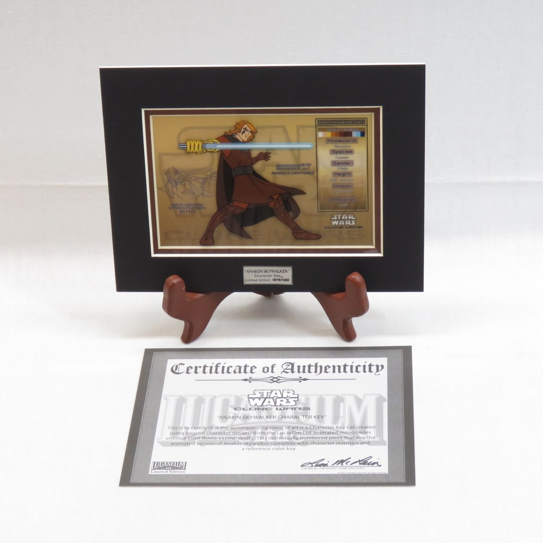 Star Wars Clone Wars Anakin Skywalker Key Cel Art (1 of 7)