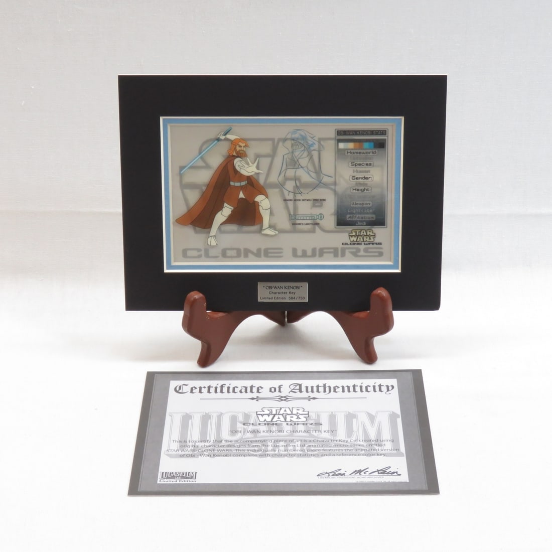 Star Wars Clone Wars Obi-Wan Kenobi Key Cel Art (1 of 7)