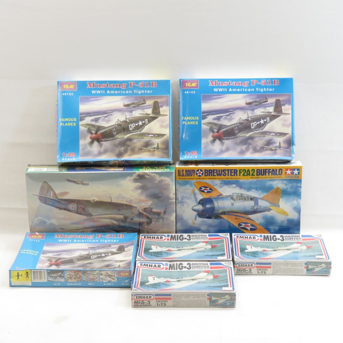 8 Military Aircraft Plastic Model Kits ICM (1 of 11)
