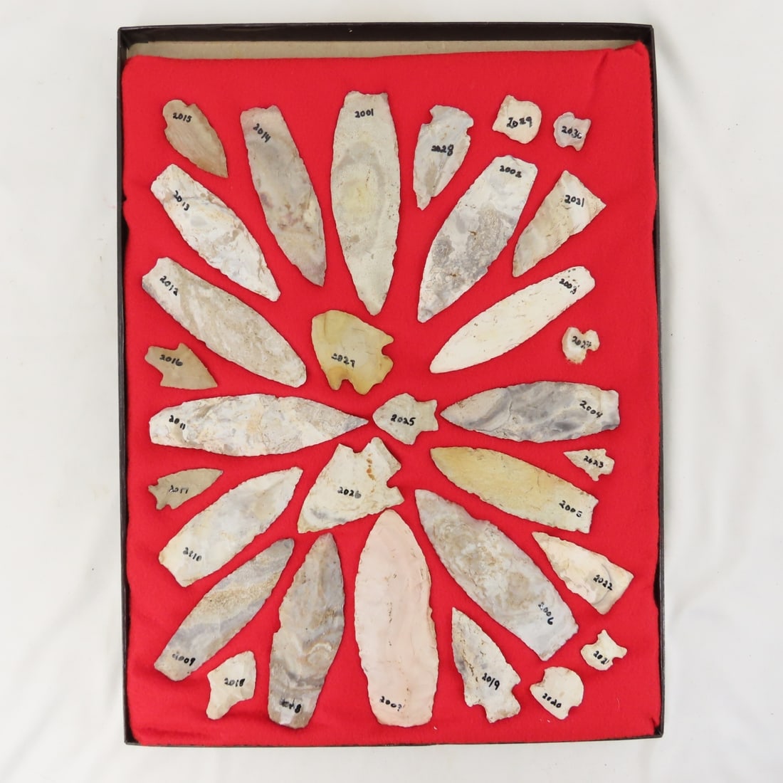 25+ Woodland era OH or IL Points in Riker Box (1 of 13)