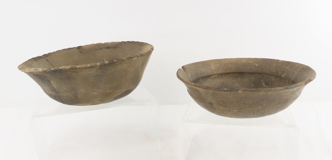 2 Woodland Era Clay Bowls Tempered w/Shell, Ohio (1 of 20)