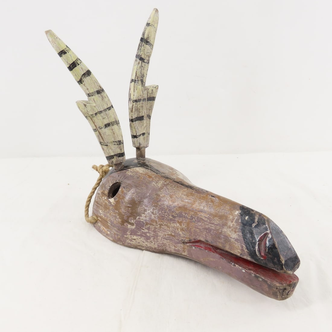 Guatemalan Wood Hand Carved Deer Spirit Mask (1 of 14)