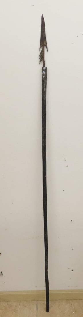 West African, Multi-Barbed Nigerian Iron Spear (1 of 14)