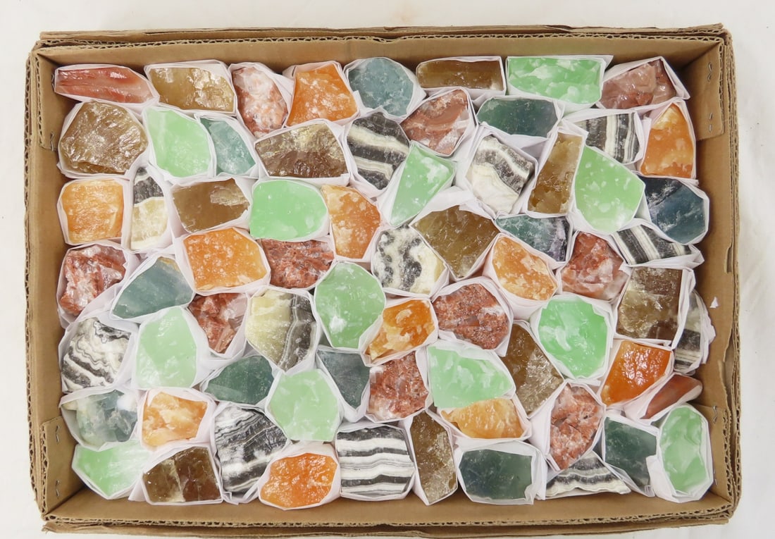 Collection of Mexican Calcite & Fluorite Specimens (1 of 8)