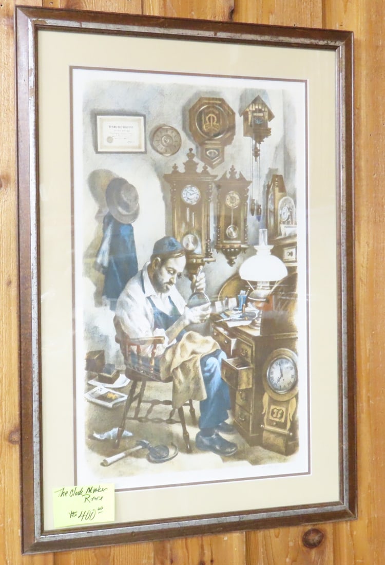Itzhak Holtz Framed Print, "The Clock Maker" (1 of 10)