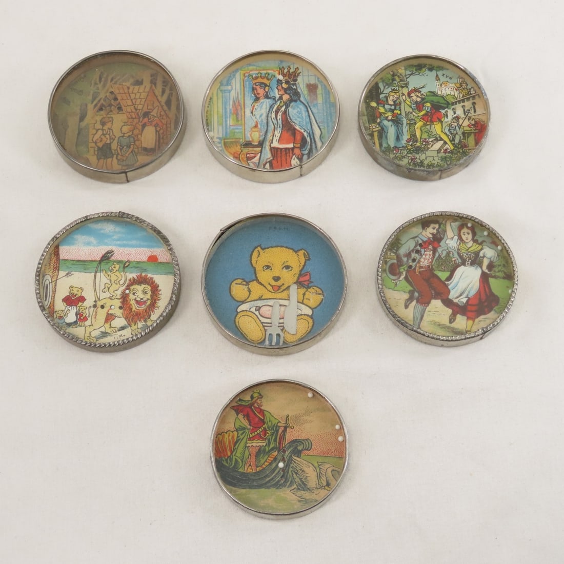 7 Vintage Mirror Back Dexterity Puzzles (1 of 15)