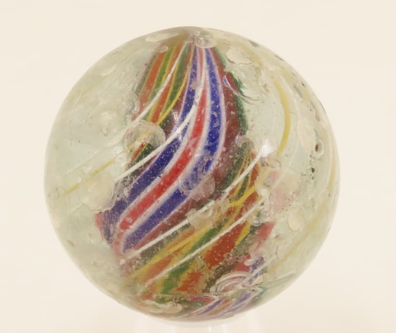 Lobed Solid Core German Handmade Swirl Marble (1 of 6)