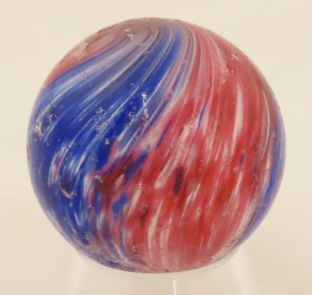 Vintage Onionskin Marble 1 3/16" some chips (1 of 6)