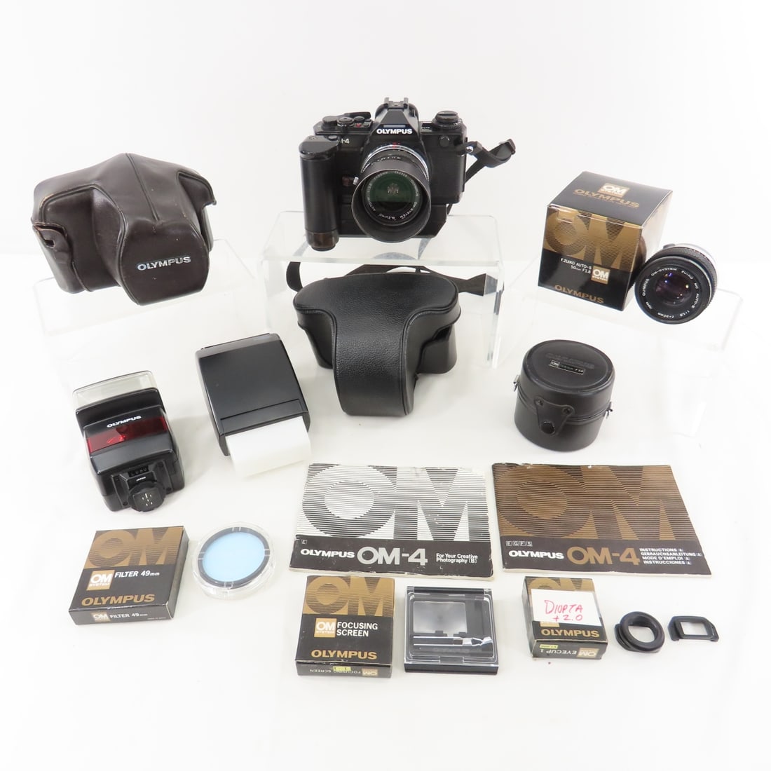 Olympus OM-4 35mm Film Camera with lenses & access (1 of 17)