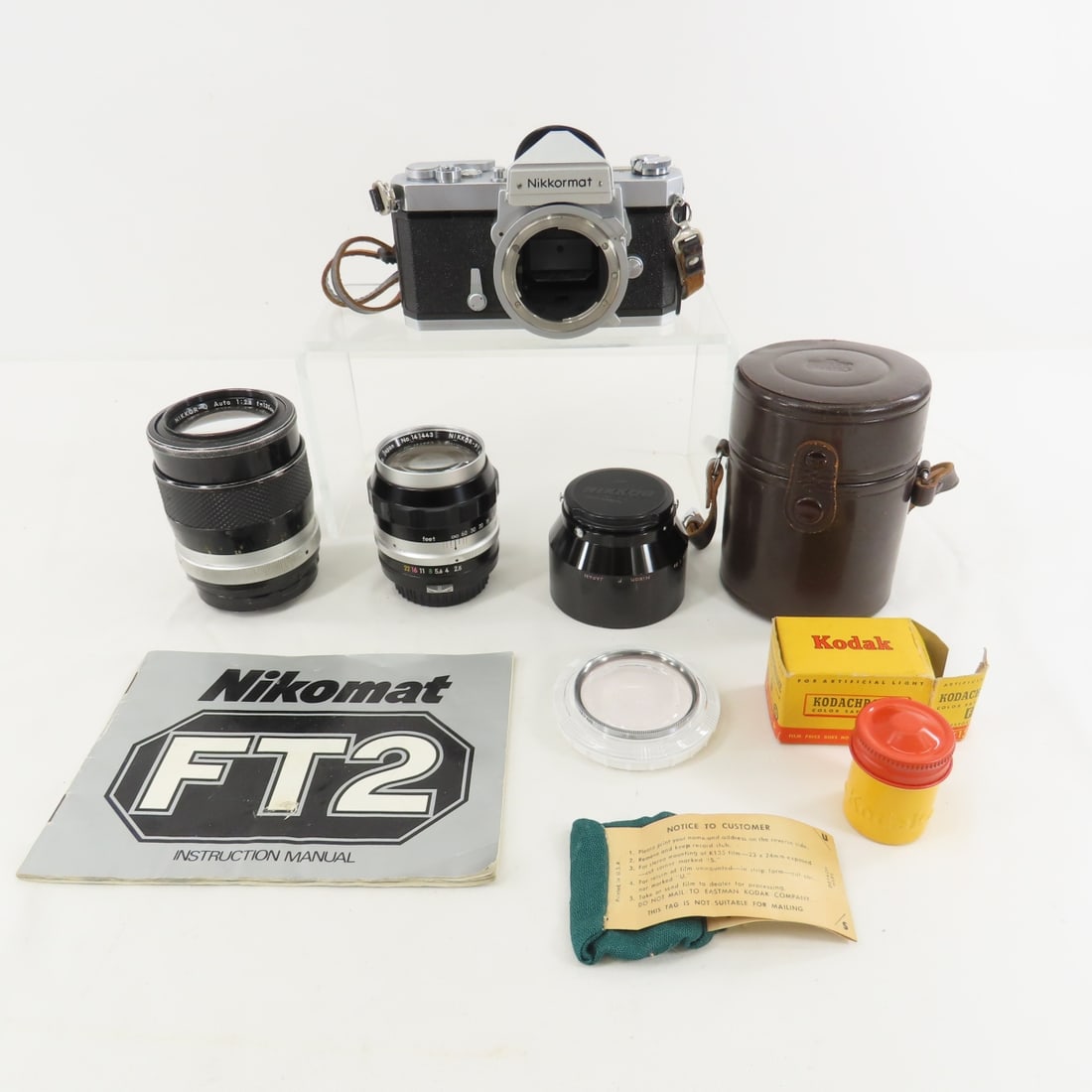 Nikon FTN Nikkormat 35mm Film Camera & 2 Lenses (1 of 18)
