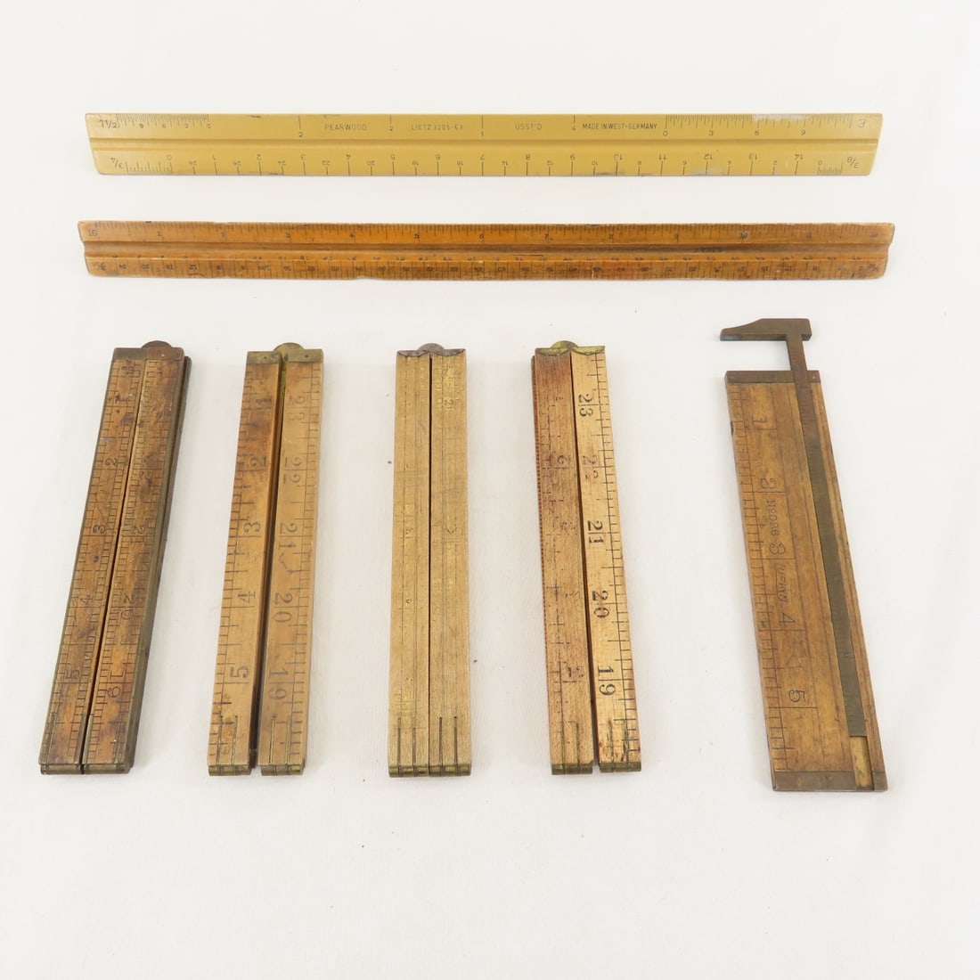 Vintage Folding Rulers & 3 Sided Rulers (1 of 20)