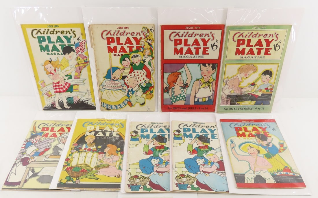 9 1944-1946 Children's Play Mate Magazines (1 of 12)