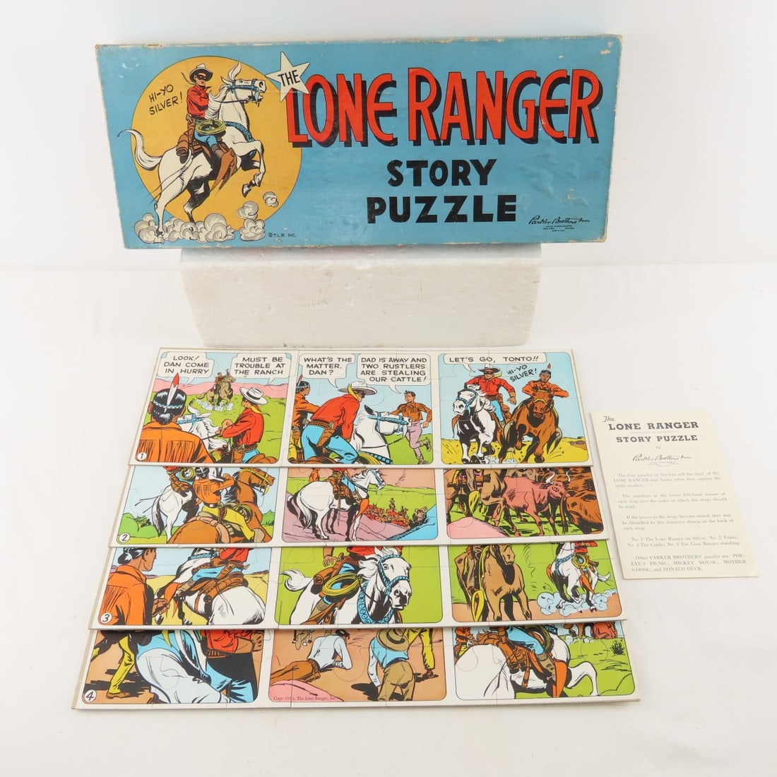 1950 Lone Range Story Puzzle - Complete in Box (1 of 20)