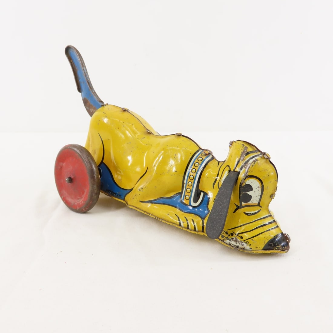 1939 Walt Disney Pluto Tin Lever Action toy, works (1 of 14)