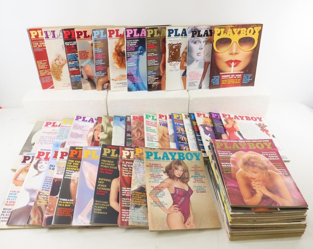 50 Various Playboy Magazines 1960s 1970s 1980s (1 of 13)