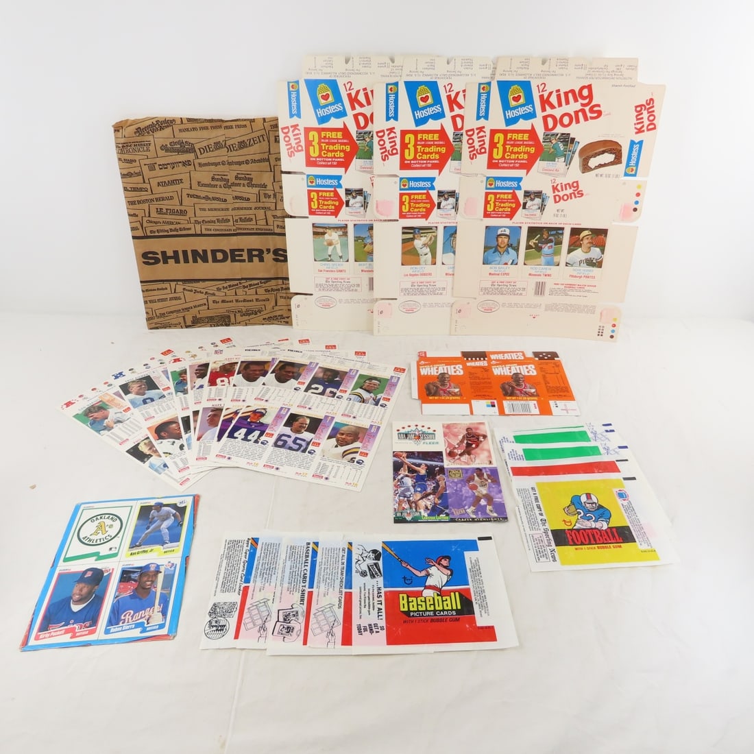 King Dons packages with cards, empty card packs (1 of 19)