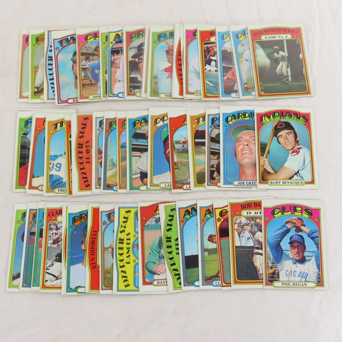 50 + 1972 Topps Baseball cards with Stars (1 of 19)