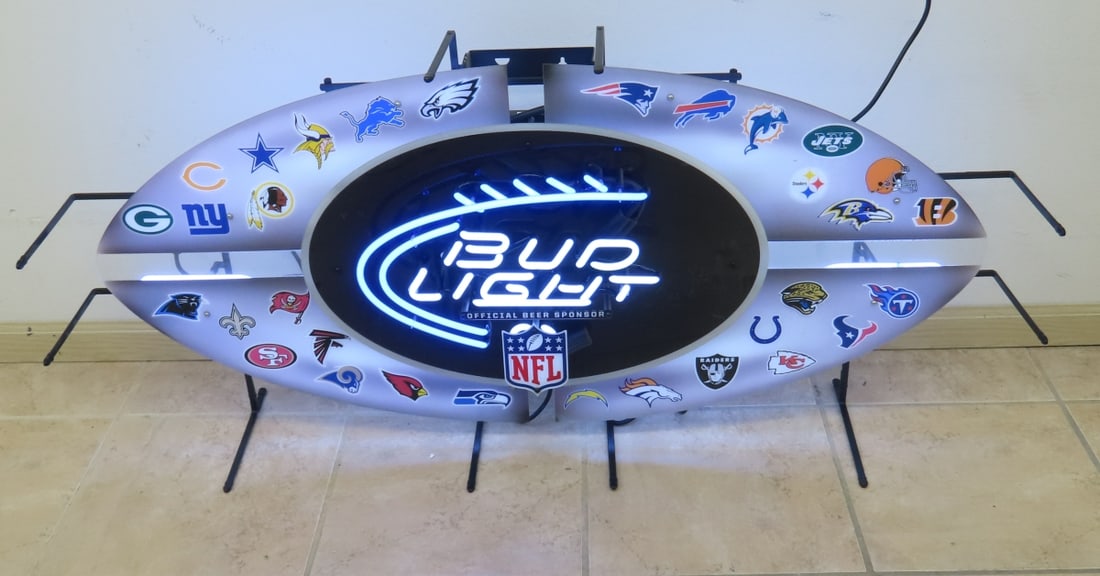 Bud Light NFL All Star Neon Sign- Works (1 of 10)